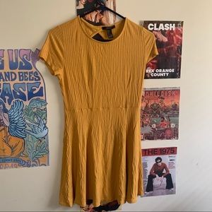 mustard yellow dress